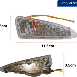 apsmotiv Side Mirror Indicator light Turn Signal for Mahindra XUV 500 Lower- Right+Left Car Dash Indicator Lamp image 3