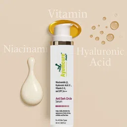 ayumcure Unisex Anti Dark Circle Eye Serum With 5% Niacinamide, Vitamin E & SPF 70+++ image 4