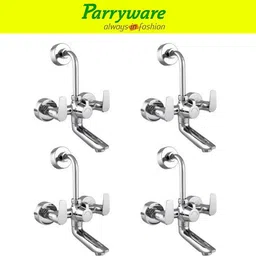 parryware Primo Wall Mixer 2 in 1 with Overhead Shower Provision set of 4 pic 295 Wall Mixer with Overhead Shower Provision Wall Mixer Faucet-picture-18