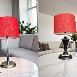 autowhrib Classy Table Lamp 46 cm, Textured Shade Hand Crafted Lamp Table Lamp-picture-32