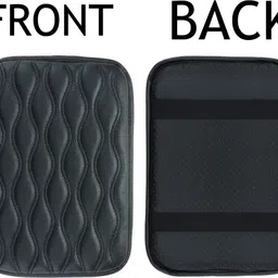 monolive Black Rectangle Hand Pain Relief Armrest Cover For Vehicle-25 Car Armrest image 3