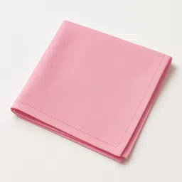 Drona Ent 12 Piece 100% Pure Cotton Handkerchief Set – Pink Large Size 24x24 In(60x60 cm), ["Pink"] Handkerchief image 2