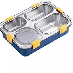 sgk 4 Container Leak-Proof Lunch Box with Spoon (1050 ml) 3 Containers Lunch Box image 3