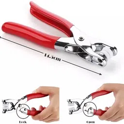 zugad Metal Snap Buttons with Fastener Pliers, Buttons DIY Tool for Craft Clothing Metal Buttons image 5