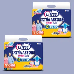 lifree Adult Diaper Small | Compact Fit, Dual Layer Protection, Breathable Sheet Adult Diapers - S image 1