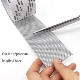 bloriza Nylon Infants Nylon Infants Window Screen Repair Mesh Tape, Window Screen Door Repair, Mosquito Net Repair, Patches for Doors Window Screen, Screen Door Hole and Scratches | Pack of 1 Mosquito Net (White) Mosquito Net image 5