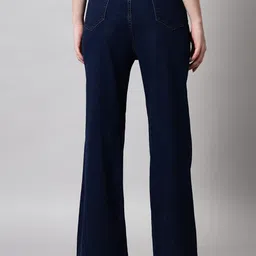 guti Women Flared High Rise Blue Jeans image 2