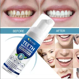 kuraiy oothpaste Foam Natural Mouth Wash Mousse Teethpaste Teeth Whitening Kit image 3