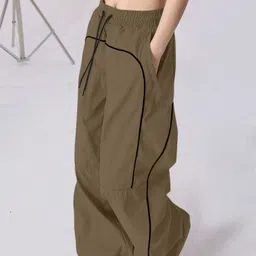 rajovati Women Solid Gold Track Pants image 2