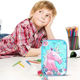 aekko Pencil Case Unicorn Art EVA Pencil Box image 5