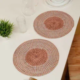 hosta homes Set of 2 Pure Cotton Geometric Print Digitally Printed Table Runners-picture-39