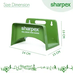 Sharpex Hybrid Inner Braided Water Hose Pipe with Hose Hanger Garden Hose Stand image 2