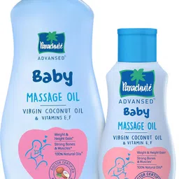 parachute advansed Baby Massage Oil for New Born|100% Virgin Coconut Oil | Vitamin E & F| 400+200ml-picture-23