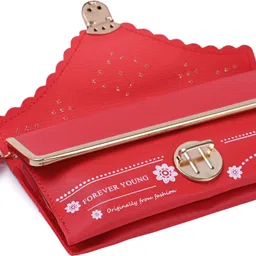 houseofcommon Casual, Formal Red Clutch image 4