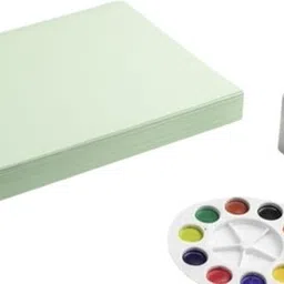 first click Chart Paper Mint Green Color 70x55 cm 180 GSM Pack of 5 for Art & Craft Project Unruled 70x55 cm 180 gsm Coloured Paper image 2