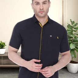 Kuons Avenue Men Smart Slim Fit Linen Cotton Casual Shirt-picture-25