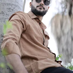 HOUSE OF MAHNOTS Classic Regular Fit Self Design Spread Collar Casual Shirt-picture-37