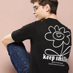 Harvard Pure Cotton Typography Printed T-shirt-image-12