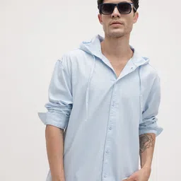 The Roadster Life Co. Hooded Relaxed Fit Shirt-image-55