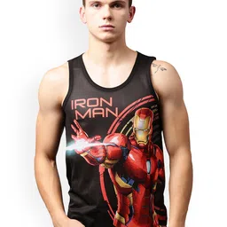 Marvel by Wear Your Mind Men Black Printed Round Neck T-shirt-picture-42