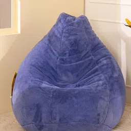 THREADVIBE LIVING Blue Teardrop Bean Bag With Bean-picture-44