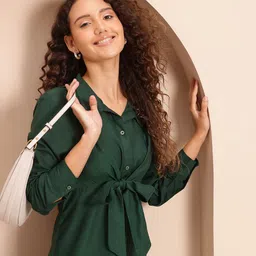 Mast & Harbour Belted Shirt Midi Dress-picture-30