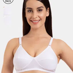 Tweens Women Pack Of 3 White Solid Non-Wired Non Padded T-Shirt Bra TW-292-3PC-WH-30B-picture-29