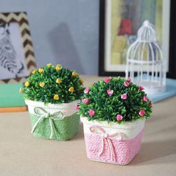 FOLIYAJ Set of Two Artificial Plants with Pot-picture-11