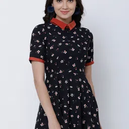 Tokyo Talkies Floral Print Fit & Flare Dress-picture-14