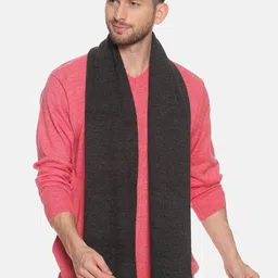 513 Men Charcoal Grey Solid Muffler-image-54