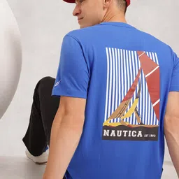 Nautica Men Printed Drop-Shoulder Sleeves T-shirt-picture-39