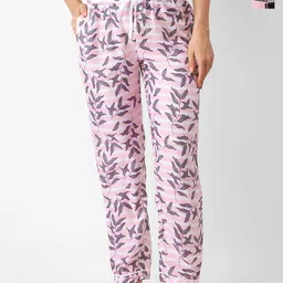 NOIRA Women Pack Of 2 Printed Straight Leg Lounge Pants-image-40