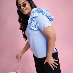 DressBerry Curve Regular Top With Ruffle Detail-picture-41