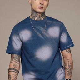 R.Code by The Roadster Life Co. Men Abstract Printed Relaxed Fit T-shirt-picture-43