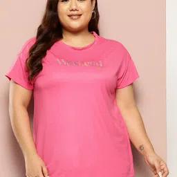 Sztori Plus Size Printed Drop-Shoulder Sleeves T-shirt-picture-13