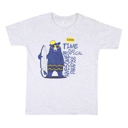 OBOW Boys Grey Printed Round Neck T-shirt-picture-18