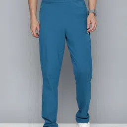 Puma Men Blue Zippered Knitted Regular Fit Track Pants-picture-44