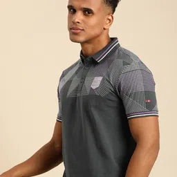 Being Human Geometric Printed Polo Collar Casual T-shirt-picture-48
