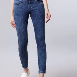 Tokyo Talkies Women Blue Slim Fit High-Rise Clean Look Stretchable Jeans-image-22