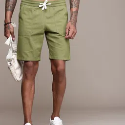 The Roadster Life Co. Men Relaxed Fit Pure Cotton Shorts-image-82