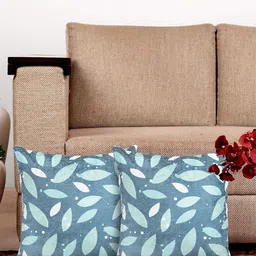 HOSTA HOMES Multicoloured Set of 2 Floral Square Cushion Covers-picture-4