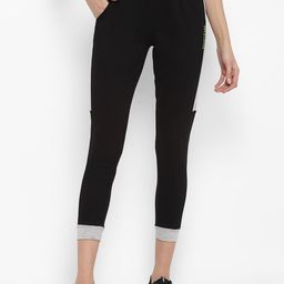 OFF LIMITS Women Black Solid Cropped Track Pants-picture-37