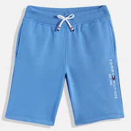 Tommy Hilfiger Boys Regular Fit Mid-Rise Sweat Shorts With Brand Logo Embroidered Detail-picture-37