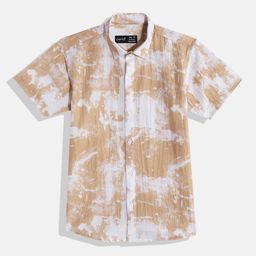 CAVIO Boys Comfort Tie and Dye Printed Pure Cotton Casual Shirt-picture-2