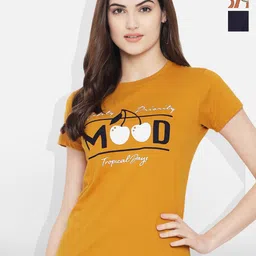 Fabflee Women Multicoloured 4 Printed T-shirt-picture-27