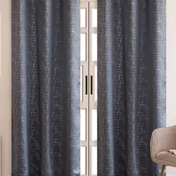 HOMEMONDE Grey & White Set of 2 Black Out Long Door-picture-31