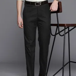 Raymond Men Solid Slim Fit Formal Trousers-picture-31