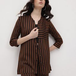 R.Code by The Roadster Life Co. Striped Band Collar Co-Ords-picture-37
