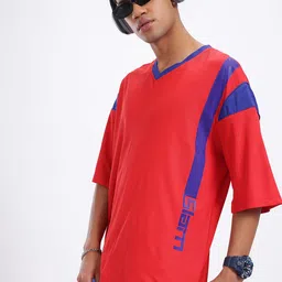 glitchez Scarlet Samurai Striped Relaxed T-shirt-picture-40