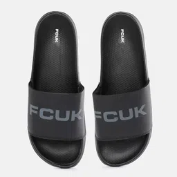 FCUK Men Brand Logo Printed Sliders-image-59